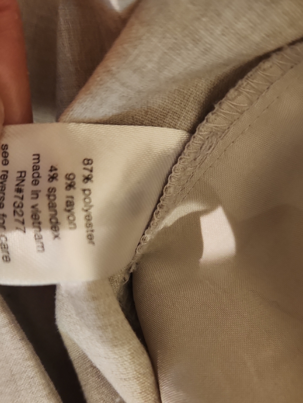 ❤ NWOT! ELIZABETH AND JAMES HIGH RISE WIDE LEG CROP PANTS, OATMEAL HEATHER, M - Picture 6 of 8
